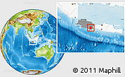 Physical Location Map of Kab. Tasikmalaya, highlighted country, highlighted parent region