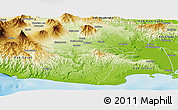 Physical Panoramic Map of Kab. Tasikmalaya