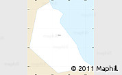 Classic Style Simple Map of Kodya. Cirebon, single color outside