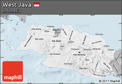 Gray Map of West Java