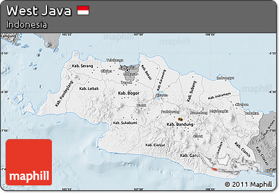Gray Map of West Java