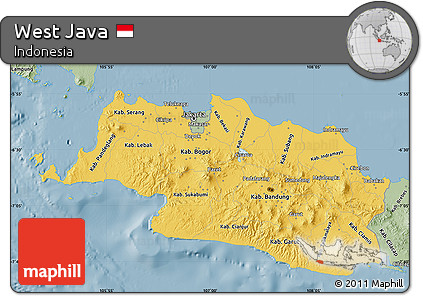 Savanna Style Map of West Java