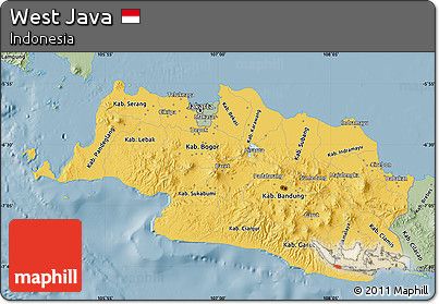 Savanna Style Map of West Java