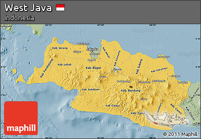 Savanna Style Map of West Java