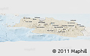 Shaded Relief Panoramic Map of West Java, lighten