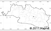 Blank Simple Map of West Java, cropped outside, no labels