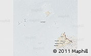 Shaded Relief 3D Map of Kab. Sambas, lighten, semi-desaturated