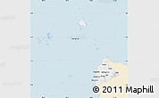 Classic Style Map of Kab. Sambas, single color outside