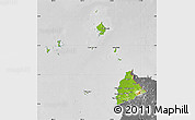 Physical Map of Kab. Sambas, desaturated
