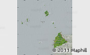 Satellite Map of Kab. Sambas, lighten, semi-desaturated