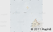 Shaded Relief Map of Kab. Sambas, lighten, semi-desaturated