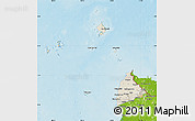 Shaded Relief Map of Kab. Sambas, physical outside