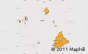 Political Simple Map of Kab. Sambas, cropped outside