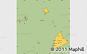 Savanna Style Simple Map of Kab. Sambas, cropped outside