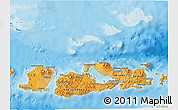 Political Shades 3D Map of West Nusa Tenggara