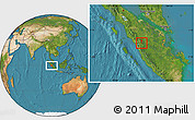 Satellite Location Map of Kodya. Padang Panjang