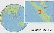 Savanna Style Location Map of Kodya. Padang Panjang