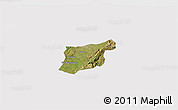 Satellite 3D Map of Kab. Bantul, cropped outside