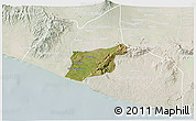Satellite 3D Map of Kab. Bantul, lighten