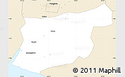 Classic Style Simple Map of Kab. Bantul