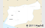 Classic Style Simple Map of Kab. Bantul, single color outside