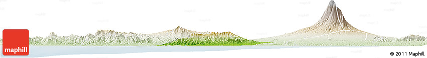 Physical Horizon Map of Kab. Kulon Progo, lighten