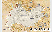 Shaded Relief 3D Map of Bakhtaran, satellite outside