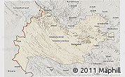 Shaded Relief 3D Map of Bakhtaran, semi-desaturated