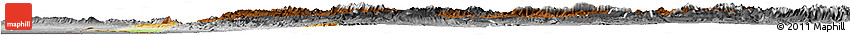 Physical Horizon Map of Bakhtaran, desaturated