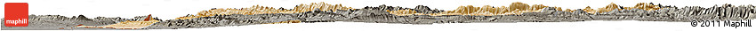 Satellite Horizon Map of Bakhtaran, darken, semi-desaturated