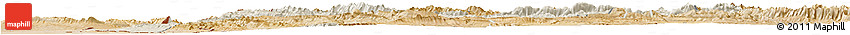 Shaded Relief Horizon Map of Bakhtaran, satellite outside