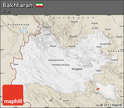 Classic Style Map of Bakhtaran