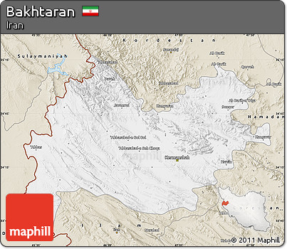 Classic Style Map of Bakhtaran