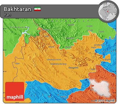 Political Map of Bakhtaran