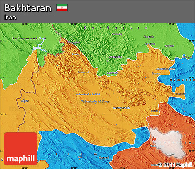 Political Map of Bakhtaran