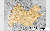 Satellite Map of Bakhtaran, desaturated