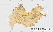 Satellite Map of Bakhtaran, single color outside