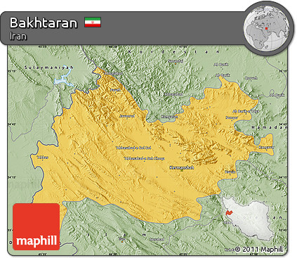 Savanna Style Map of Bakhtaran