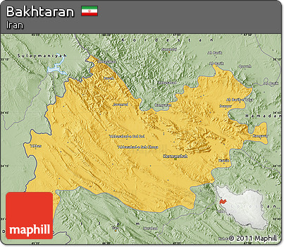 Savanna Style Map of Bakhtaran