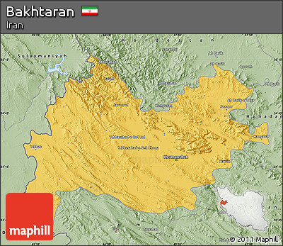 Savanna Style Map of Bakhtaran