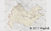 Shaded Relief Map of Bakhtaran, lighten, semi-desaturated