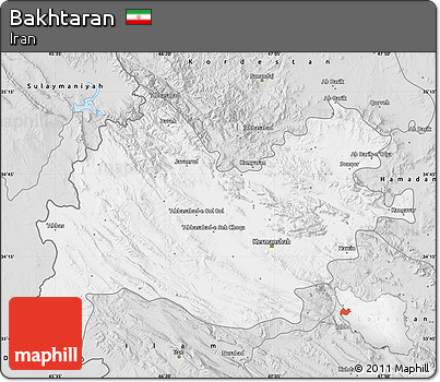 Silver Style Map of Bakhtaran