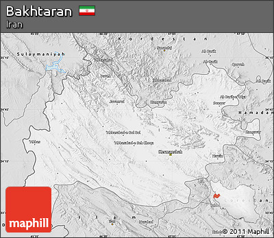 Silver Style Map of Bakhtaran