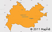 Political Simple Map of Bakhtaran, cropped outside