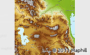 Physical Map of East Azarbayejan