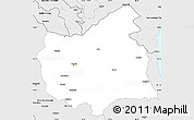 Silver Style Simple Map of East Azarbayejan