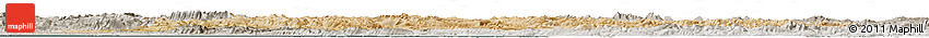 Satellite Horizon Map of Fars, semi-desaturated