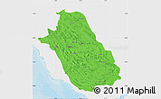 Political Map of Fars, single color outside