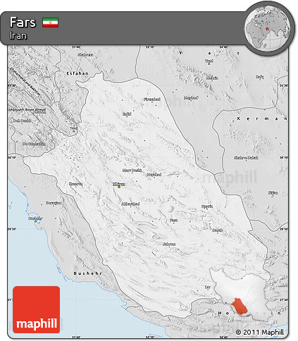 Silver Style Map of Fars