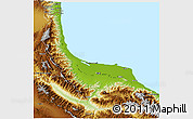 Physical 3D Map of Gilan